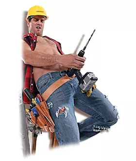 Construction Worker Blow Up Doll