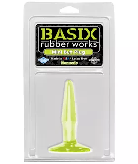 Basix Mini Butt Plug Glow