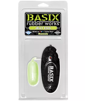 Basix Vibrating Jelly Egg Glow
