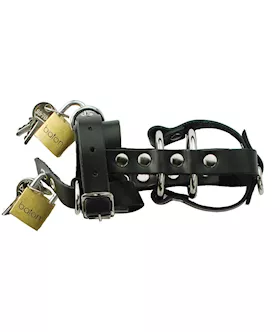 Leather Total Chastity Device