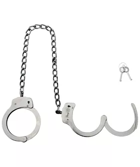Dual Locking Nickel Ankle Cuffs