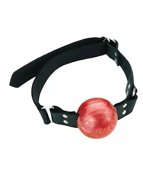 2 Red Ball Gag With D-ring