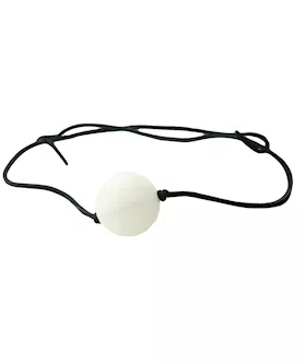 175 Plastic Ball Gag With Leather Thong Strap