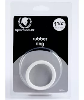 15 Rubber Cock Ring White