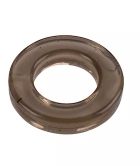 Flat Elastomer Cock Ring Black