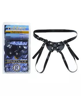 Rubber Dildo Harness Large