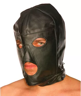 Leather Full Hood With Holes