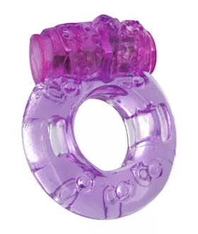 Purple Orgasmic Vibrating Cockring