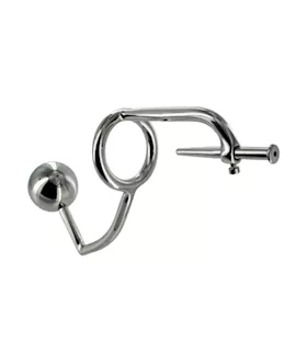 Anal Intruder Cock Ring With Penis Plug