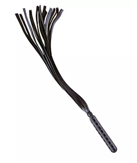 Black Glass Handle Whip
