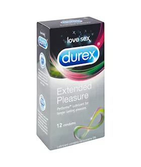Durex Extended Pleasure Condoms 12pk