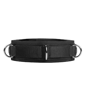 Neoprene Bondage Collar With D-rings