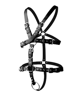 Strict Leather Body Harness With Cock Ring Medium Large