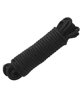 32 Foot Cotton Bondage Rope Black