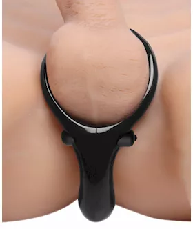 The Mystic Vibrating Cock Ring With Taint Stimulator