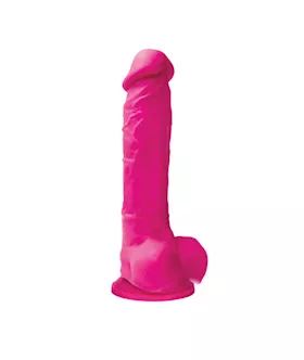 Colours Pleasures Suction Cup Dildo with Balls