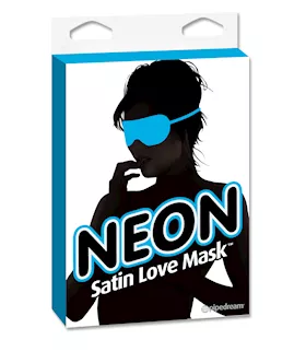 Neon Satin Love Mask