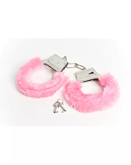 pink love cuffs hand cuffs