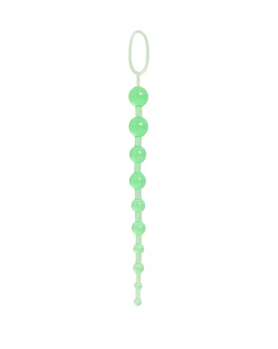 anal beads of joy green