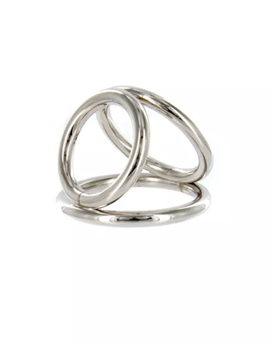 Chrome Triple Cock and Ball Ring
