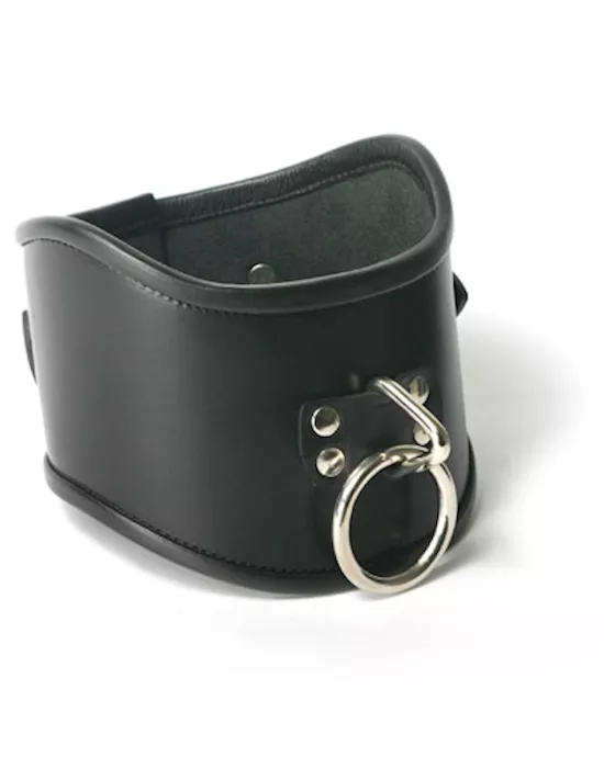 Strict Leather Locking Posture Collar