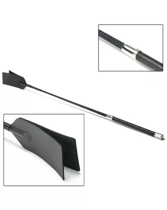 Strict Leather Hog Crop with Leather Handle
