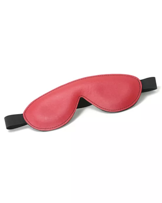 Strict Leather Red and Black Padded Blindfold