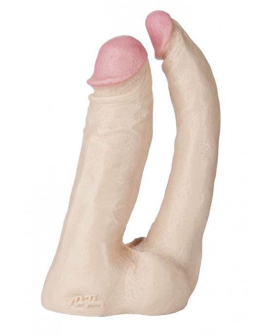 Natural Double Penetrator Vac-u-lock Dildo