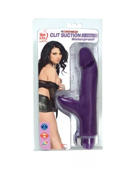 Adam and Eve CyberSilicone Clit Suction G-Vibe