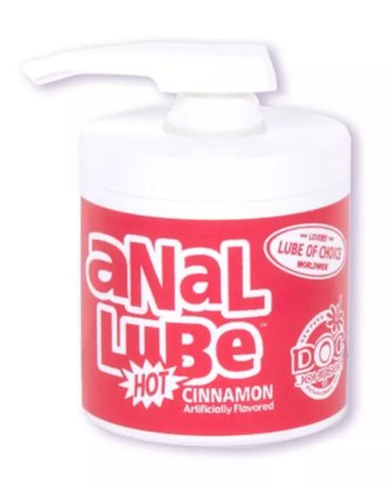 Anal Lube Hot Cinnamon 6 oz Jar