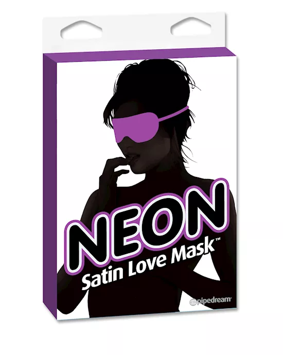 Neon Satin Love Mask