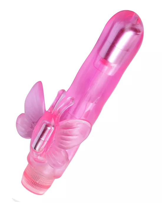 Blush Butterfly Dual Stimulation Vibe
