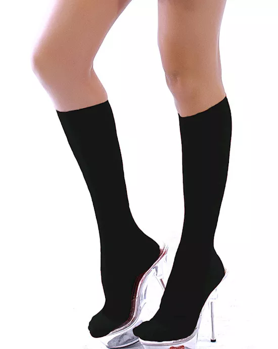 black knee stockings