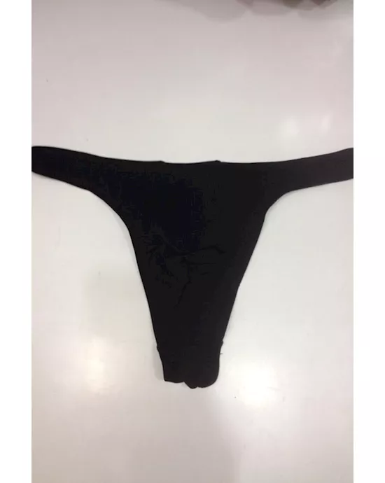 black sexy mens thong underwear