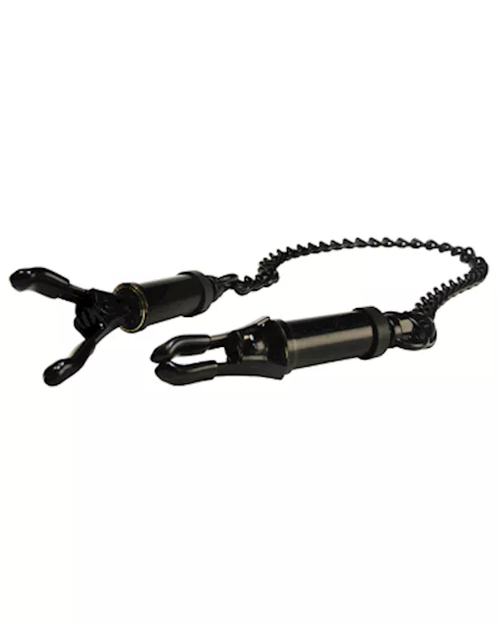 Black Deluxe Adjustable Nipple Clamps