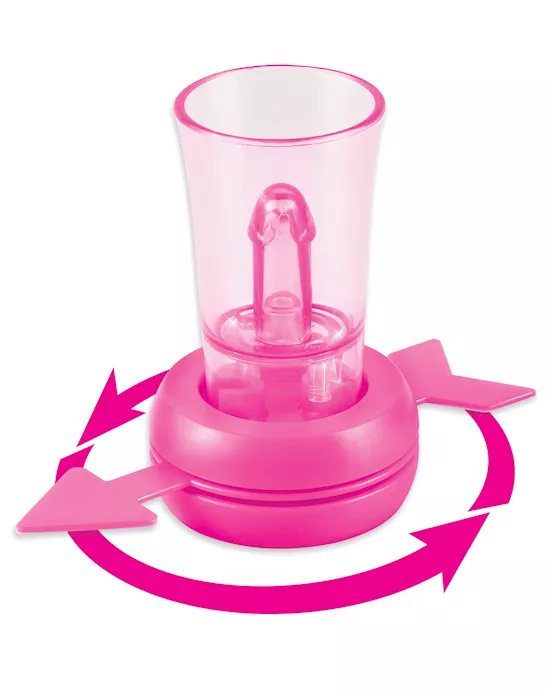 Bachelorette Party Favors Pecker Shot Glass Spinner