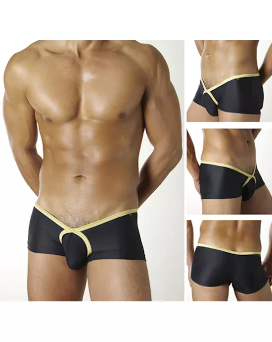 Black Boxers with Gold Trim