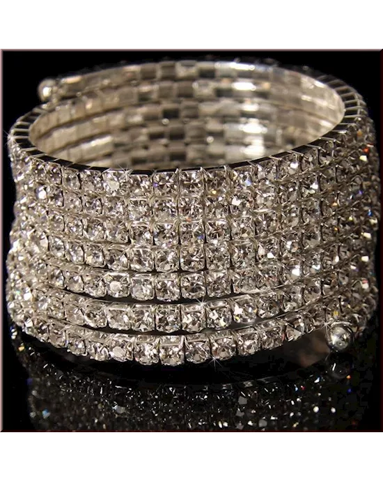 Precious Rhinestone Stretchy Armlet Bracelet