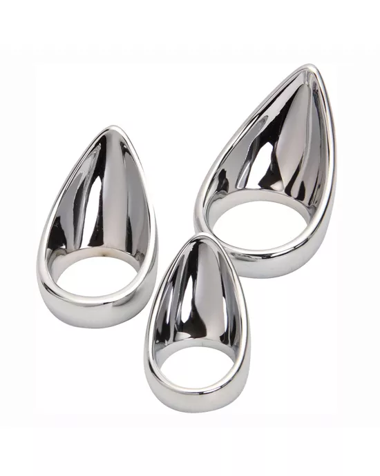 Steel Cock Ring with Taint Stimulator 2