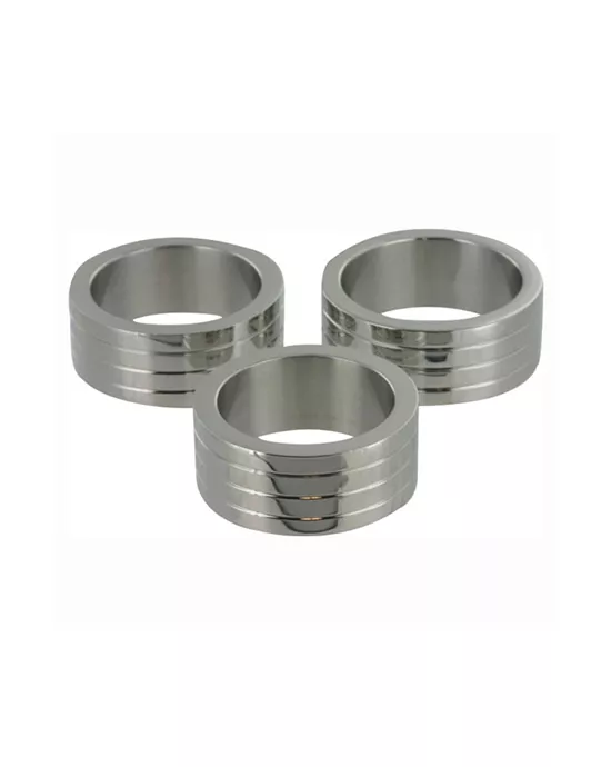 Grooved Metal Cock Ring