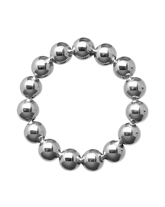 175 Inch Stainless Steel Beaded Cock Ring