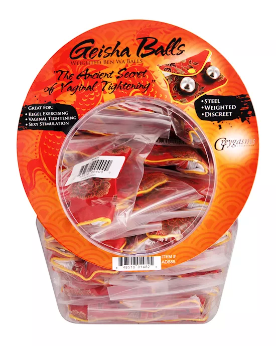 Geisha Balls Weighted Ben Wa Balls Display Bowl - 45 Units