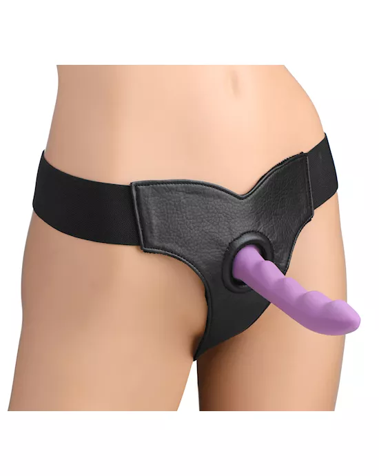 Bella Velvet Lined Elastic Strap On Harness