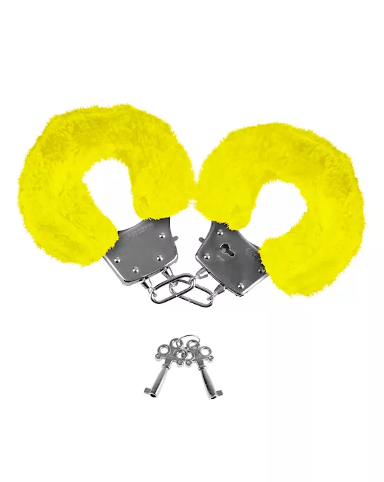 Neon Luv Touch Neon Furry Cuffs