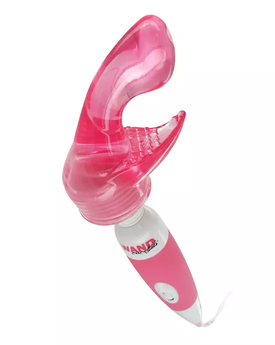 Pink Compact Wand with G-Spot Attachment Kit 110V