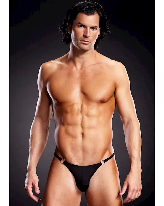 Performance Microfiber Thong with Metal Rings