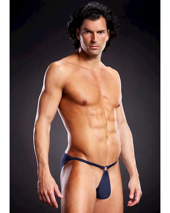 Performance Microfiber Pouch Bikini with Metal Ring