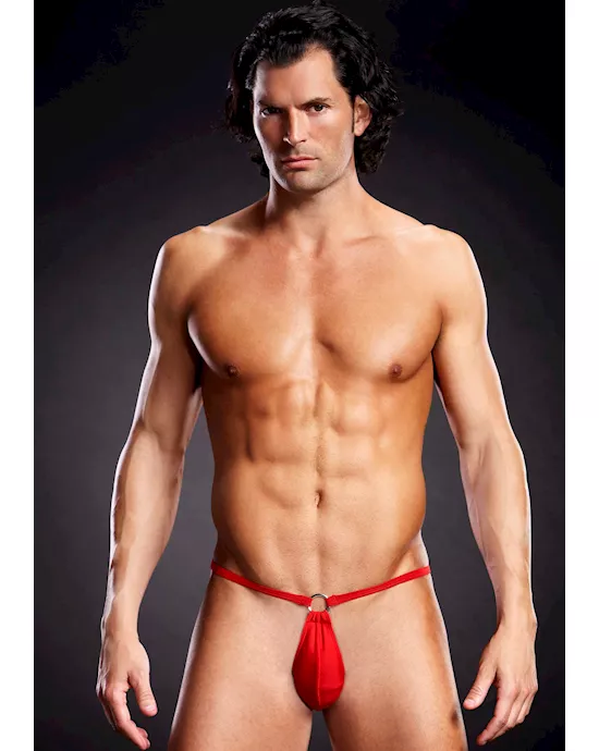 Performance Microfiber Pouch Bikini with Metal Ring