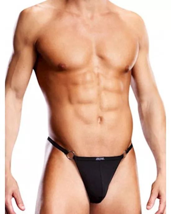 Performance Microfiber V-String with Metal Rings