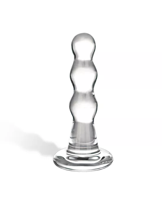 Glas Triple Play Beaded Glass Butt Plug